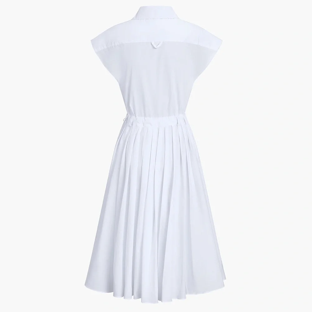 ZARA ~ Cotton Blends Sleeveless Split Midi Dress - Picture 6 of 10